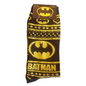 🦇 HYP DC Comics Batman Black Dress Sweater Socks